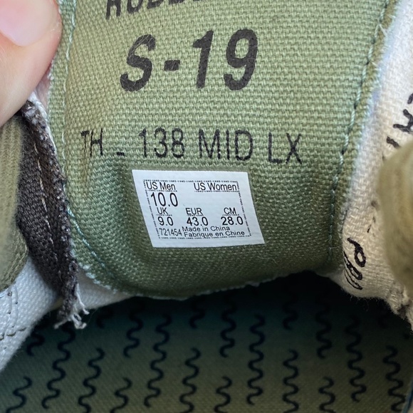 RARE Taka Hayashi 138 MID Military Vans Shoes Size 10 - Picture 4 of 4